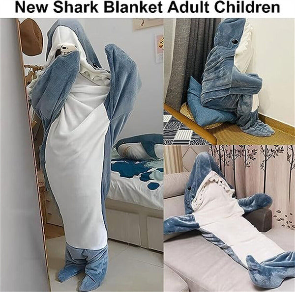 Shark Sleeping Bag S-XXL for Shark Blanket Super Soft Cozy Flannel Hoodie