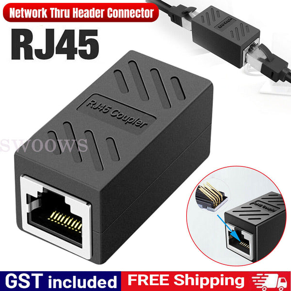 RJ45 Coupler Cat5e/6/7 Ethernet Cable Extender Joiner LAN Connector Adapter