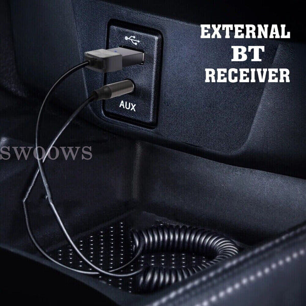 1/2pcs Car Wireless Bluetooth 5.1 Receiver Dongle AUX 3.5mm Music Adapter Cable