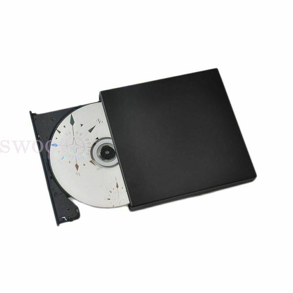 External Drive USB Portable Burner CD RW DVD ROM Reader Writer For Mac & Windows