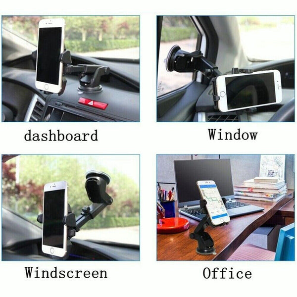 360 Degrees Windshield Car Mount Holder Phone Stand For GPS Mobile Phone