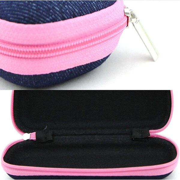 1-3x Portable Zipper Eye Glass Sunglasses Shell Hard Case Protector