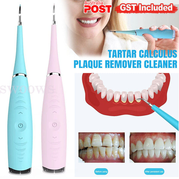 Electric Sonic Dental Scaler Tartar Teeth Stains Cleaner Plaque Calculus Remover