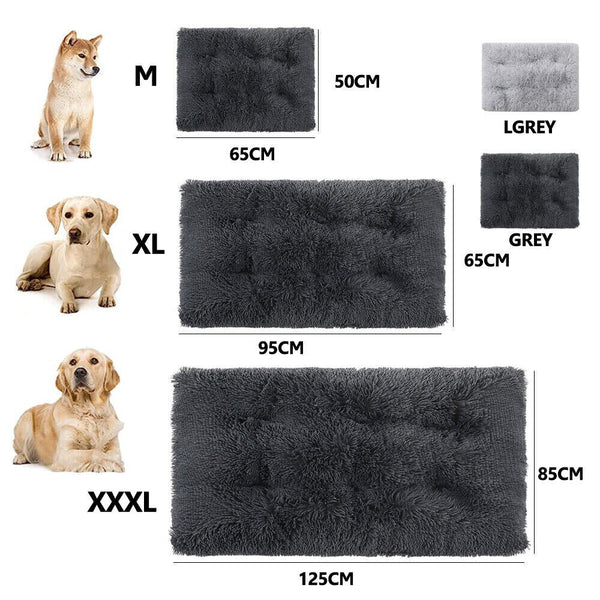 Pet Bed Dog Calming Washable Soft Warm Plush Mattress Cushion Extra Large HOT