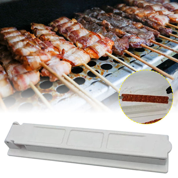 Skewers Kebab Maker Outdoor Barbecue Stringer Box Machine String Grill BBQ Tool