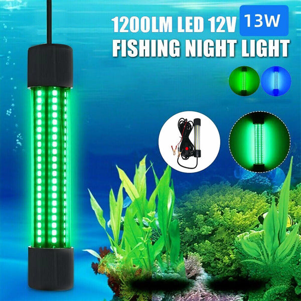 1200LM 12V LED Underwater Fishing Light Stick Squid Prawn Fish Attract Lamp OZ