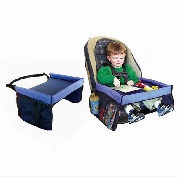 Play Safety Car Seat Table Tray Snack Board Kids Travel Drawing Portable