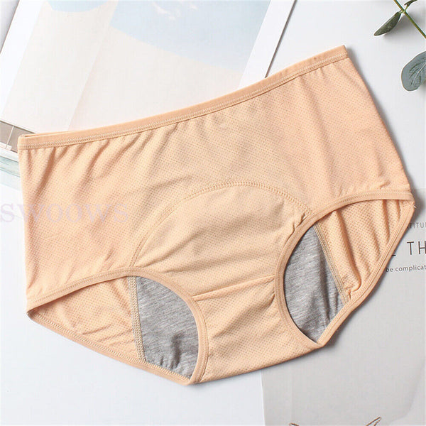 Pants Menstrual Pants Underwear Mesh Leakproof High Waist Protective for Women