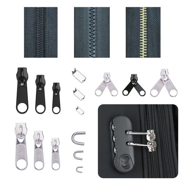 84/194PCS Zipper Replacement Head Zipper Repair Kit  Fix Zip Slider AU