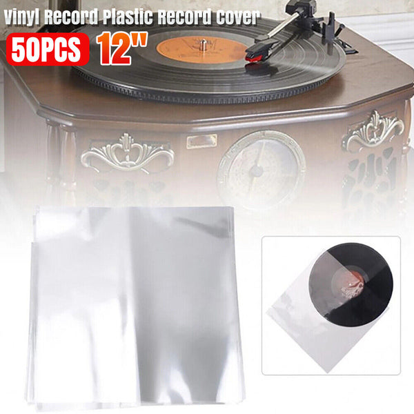 UP 200X Sleeves Outer LP Music Durable for 12" Vinyl Record Plastic Record Cover