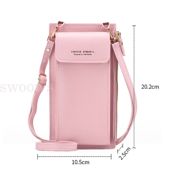 Travel Women Shoulder Bag Clutch Wallet Mobile Phone Bags Crossbody Leather Bag