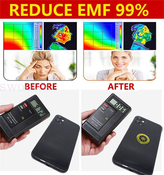 1/6 Anti Radiation Quantum Shield EMF Protection Neutraliser Chip Phone Stickers