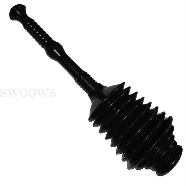Toilet Plunger Bathroom Drain Clean Powerful High Pressure Thrust Plunge Cleaner