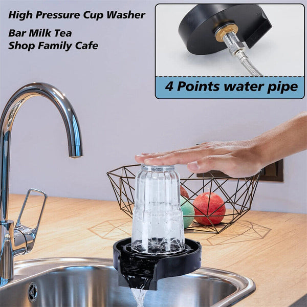 Kitchen Sink Glass Rinser Bottle Washer Cup Cleaner Bar Pitcher Rinser For CafeS