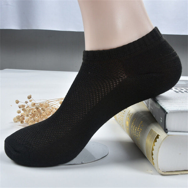 1-10Pairs Non-slip Heel Grip Low Cut No Show Socks Footlets Invisible Women Men