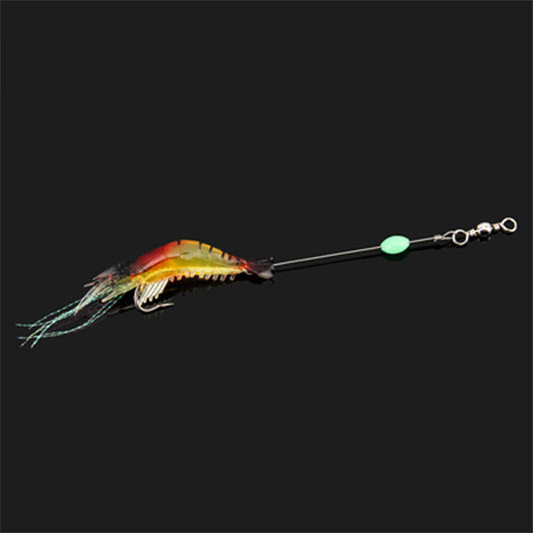 up20 Soft Plastic Fishing Lures Tackle Prawn Shrimp Flathead Bream Cod Bass Glow