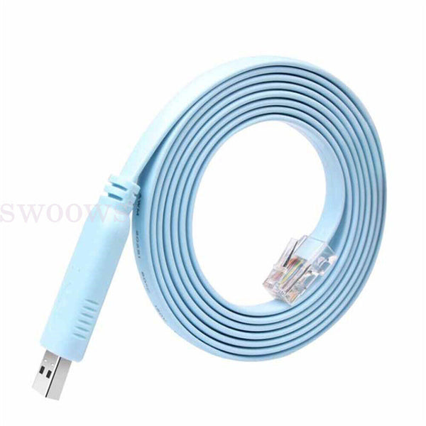 USB TO RJ45 Serial RS232 Console Cable Express Net Cable for Cisco Routers AU