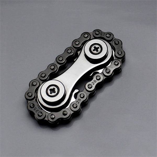 Bike Chain Gear Fidget Spinner Gyro Stainless Steel Metal Sprocket Toy New Style