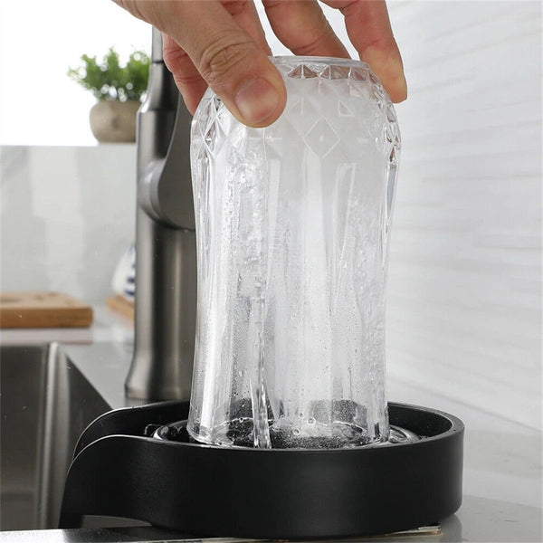 Kitchen Sink Glass Rinser Bottle Washer Cup Cleaner Bar Pitcher Rinser For CafeS