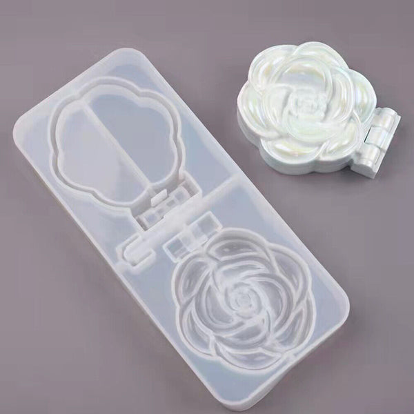 Silicone Make Up Folding Mirror Resin Making Mold Epoxy Mould Casting Craft Tool