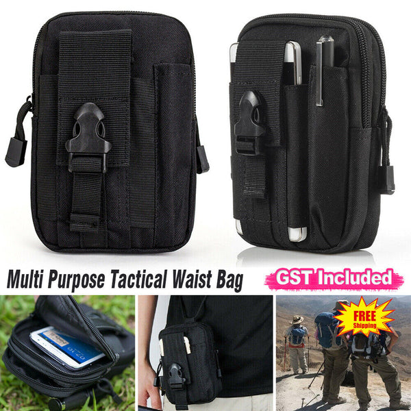 Tactical Waist Bag Belt Military Wallet Utility Pack Multi Purpose Pouch Molle