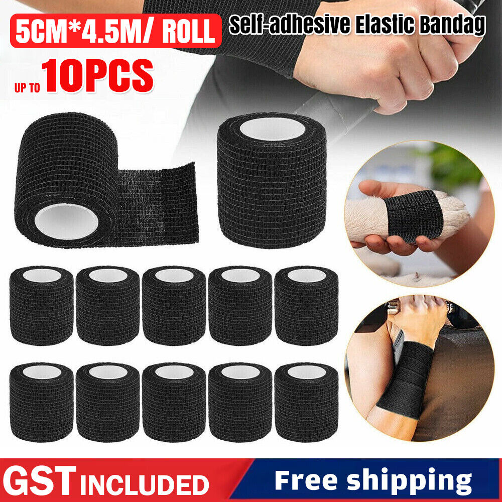 UP50x Tattoo Grip Wrap Tape Cover 5cm*4.5m/ Roll Self-adhesive Elastic Bandage