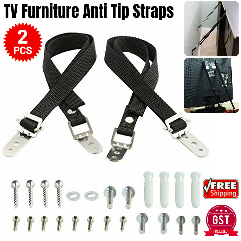 TV Furniture Anti Tip Straps Safety furniture Baby Proofing Wall Anchors 2/4PCS