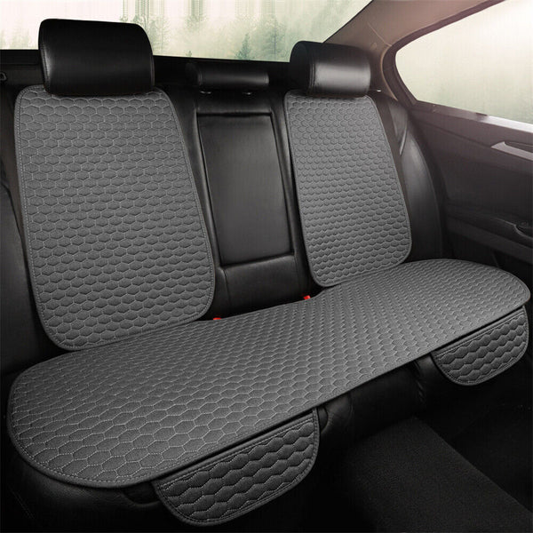 Universal Cotton Linen Car Seat Cushion Front Rear Seat Lined Pad Preotect Cover