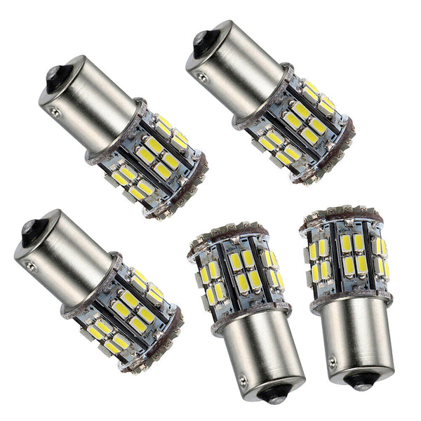 UP50x BA15S 50 SMD LED - BRIGHT WHITE 1156 Brake Reverse Light Bulb Globe Lamp +