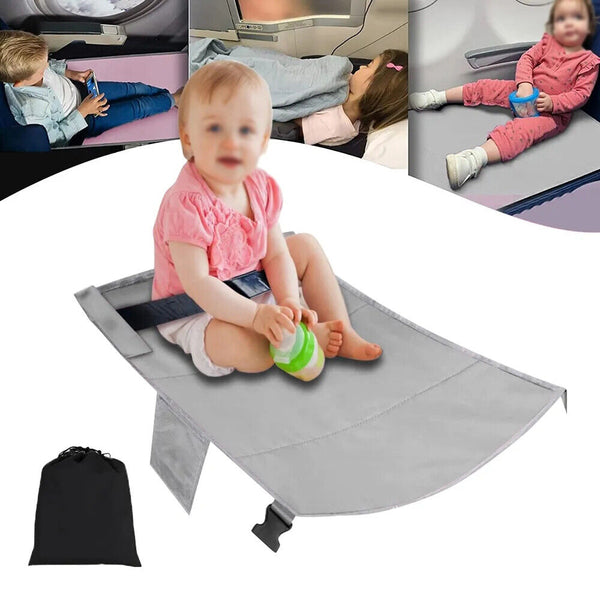 Child Airplane Footrest Toddler Kids Hammock Travel Bed Seat Extender On Plane