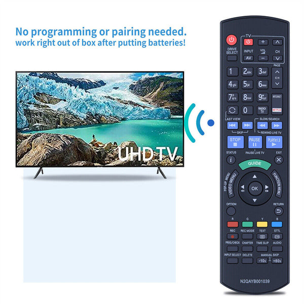 N2QAYB001039 Remote For Panasonic Blu-Ray Disc Player DMR-BWT750 DMR-BWT955