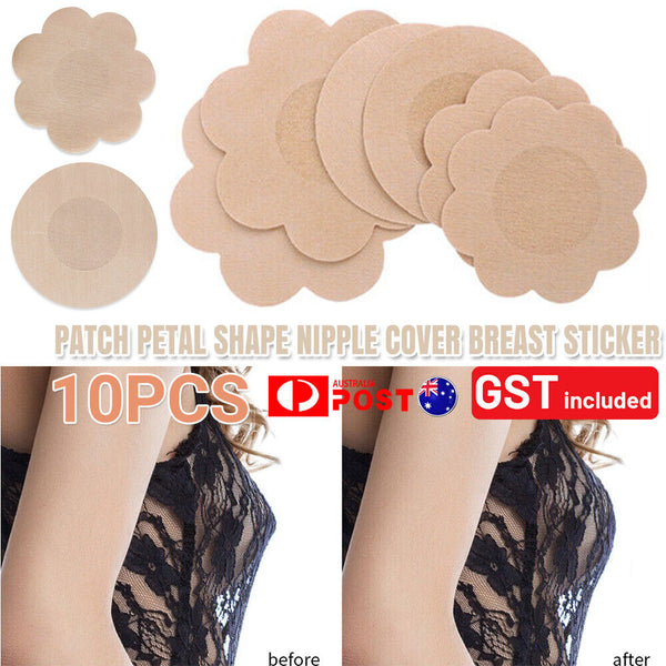 10-60x Patch Petal Shape Nipple Cover Breast Sticker Disposable Bra Pad Adhesive