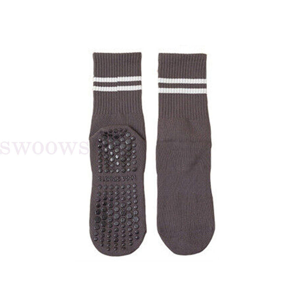 1/3Pair Yoga Socks Non-Slip Grips Anti-Skid Pilates Barre Dance Cushioned Sock