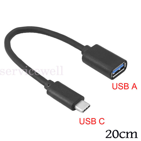 USB 3.1 Type-C USB-C OTG Cable Male to USB 3.0 Type A Female Adapter OTG