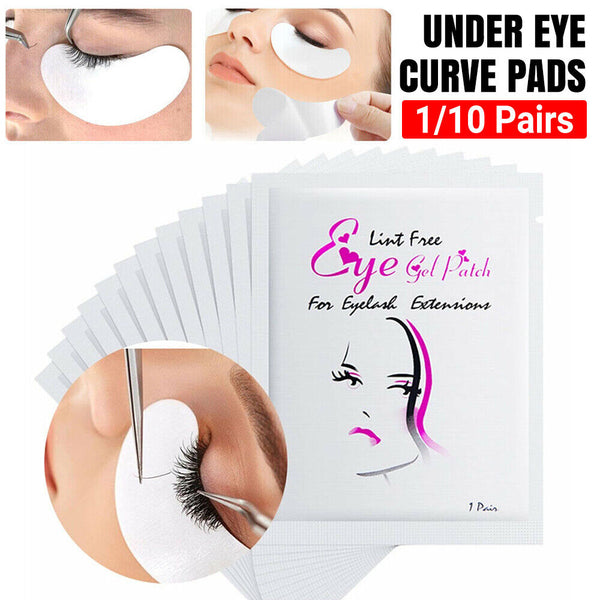 UP 2000 x Under Eye Curve Eyelash Pads Gel Patch Lint Free Lash Extension Beauty