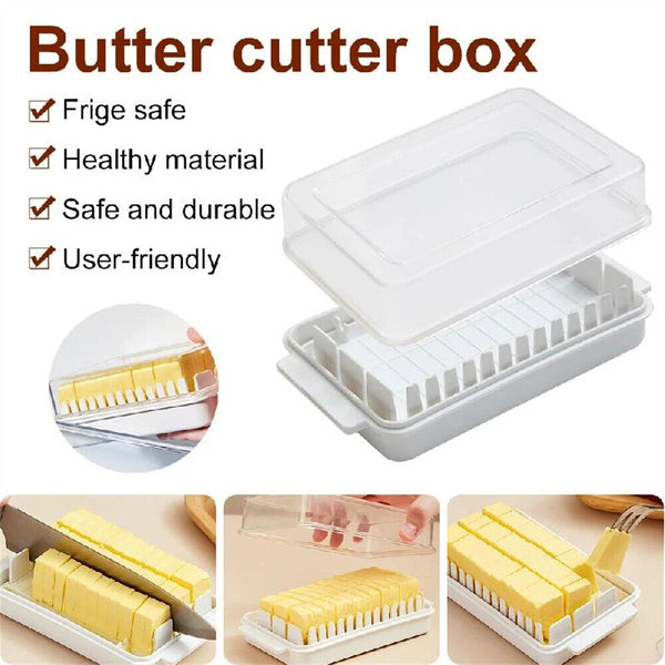 Butter Storage Case Food Butter Cheese Serving Storage Dish Container Box Lid