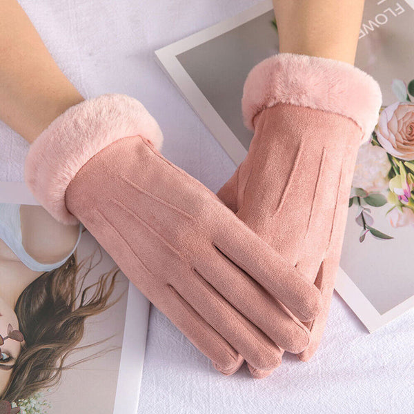 Women Winter Gloves Thermal Touch Screen Warm Windproof Soft Outdoor