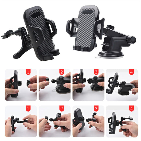 Phone Windscreen Holder for Car Phone Mount Holder Auto-Clamping Air Vent Car AU