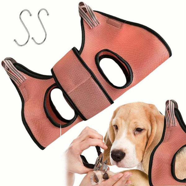 Small Pet Grooming Sling Hammock Dog Cat Restraint Bag Bathing Trimming NailCare