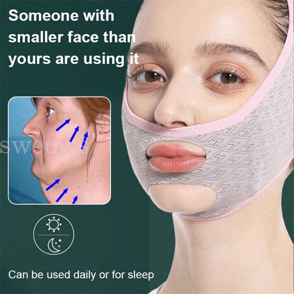 1/2pc Beauty Face Sculpting Sleep Mask V Line Lifting Mask Facial Strap Slimming