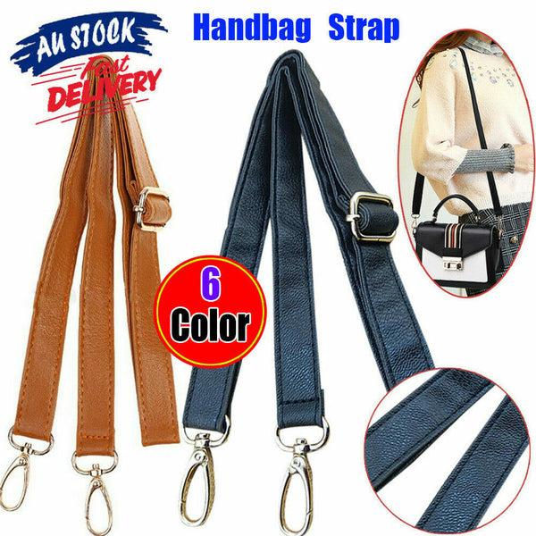 6 Colors Adjustable Shoulder Leather Handbag Bag Purse Strap Replacement 124cm