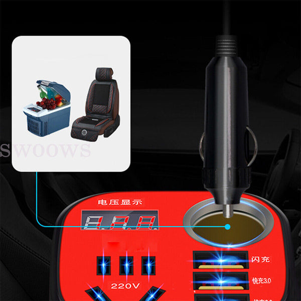 Car Mounted Cup Type Inverter-Converter QC Charger, Car Power Converter