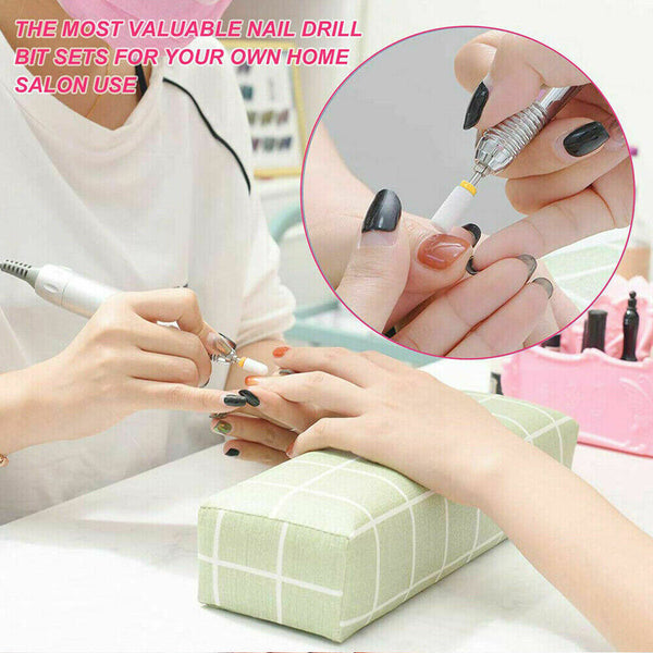 16pcs Ceramic Nail Drill Bits Set File Acrylic Manicure Pedicure Nail Tools