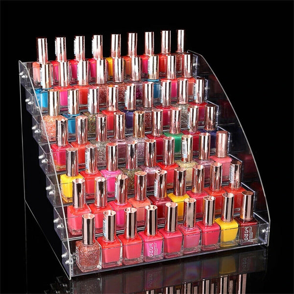 Acrylic Nail Polish Varnish Organiser Holder Desk Storage Stand Display Rack AU