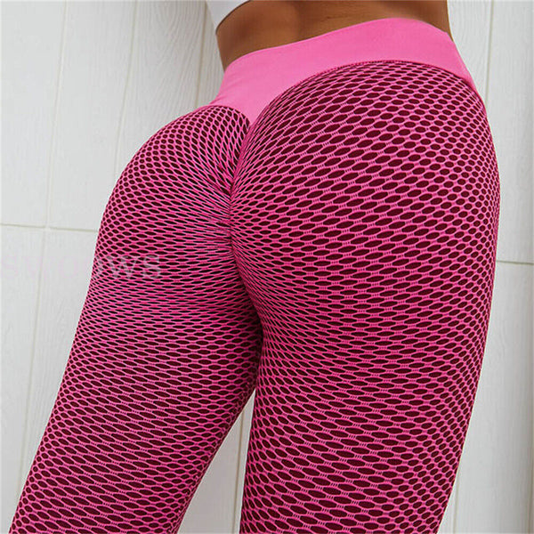 Women Yoga Pants Leggings High Waist Anti Cellulite Butt Lift Gym Fitness