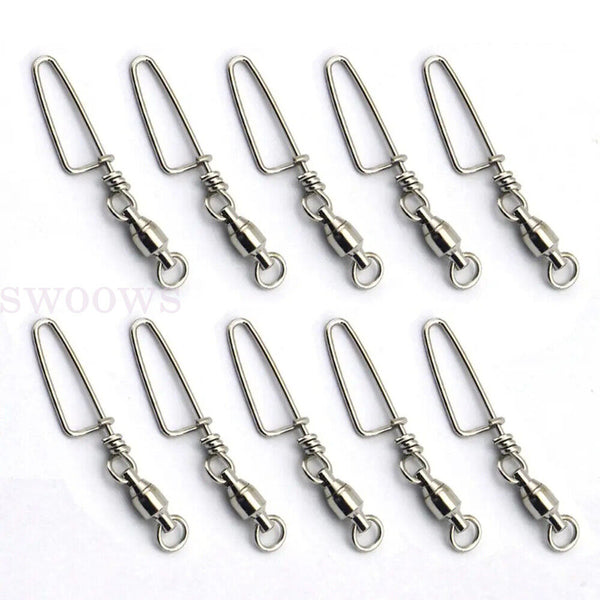 Fishing Swivels Ball Bearing Coastlock Snap Stainless Steel Trolling Connector