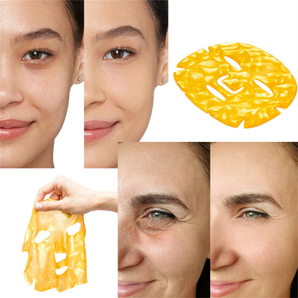 1-10x Anti Ageing Face Mask Gold Bio-Collagen Anti Wrinkle Face Mask Skin Care