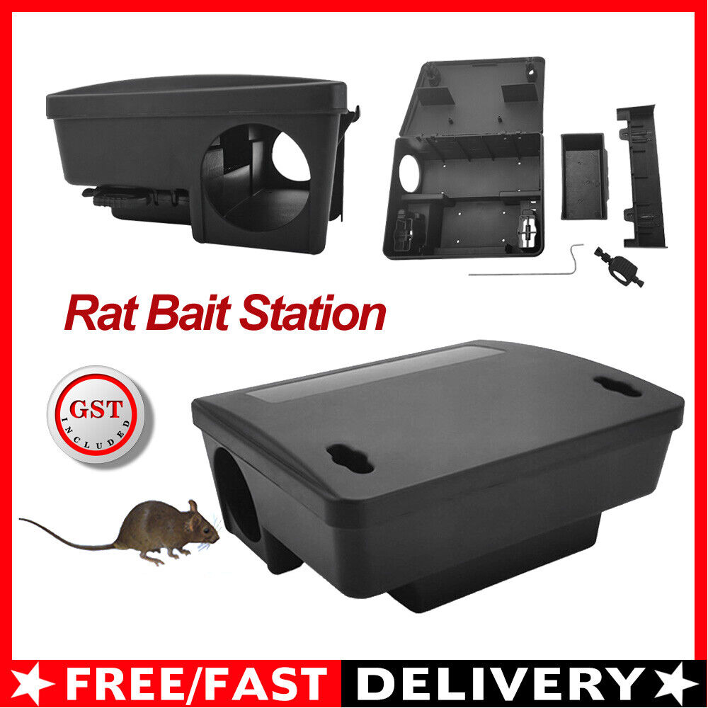 Defence Rat Bait Lockable Station Trap Rodent Poison Mouse Control Box With Lock