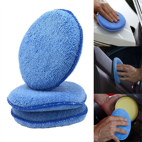 UP 50X Car Microfibre Polishing Foam Sponge Wax Applicator Pads Cleaning Buffer