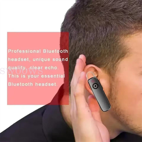 Bluetooth Earphone Handsfree Mic Wireless Headset Headphone Earpiece Earbud